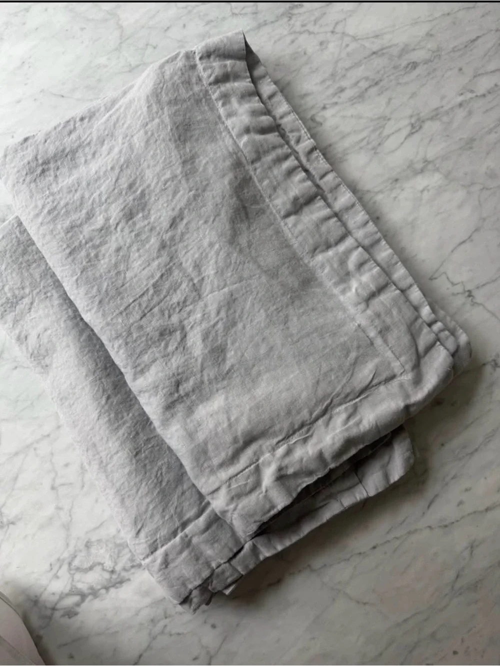Restoration Hardware Belgian Stonewashed  Linen King Lounger Shams(2) light gray